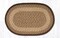 Earth Rugs C-17 Chocolate / Natural Oval Braided Rug 20" x 30"